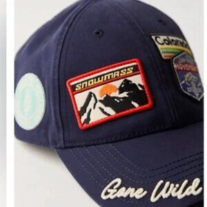Free people X American Needle Mountain Made Baseball Hat Nwt In Navy